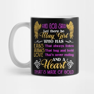 Awesome May Girl T shirt Gift Birthday Mug